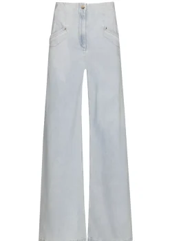 Caroline Biss Broeken*1525-25 / Soepelvallende Jeans, Wijd Been, High Waist