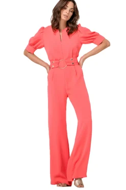 Caroline Biss Broeken*1522-72 / Soepelvallende Jumpsuit, Wijd Been