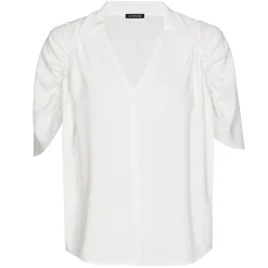 Caroline Biss Tops*1691-91 / Soepelvallende Rechte Bloes Met Mouweffect