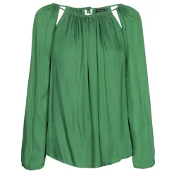 Caroline Biss Tops*1687-62 / Soepelvallende Rechte Bloes Met Decollete Effect