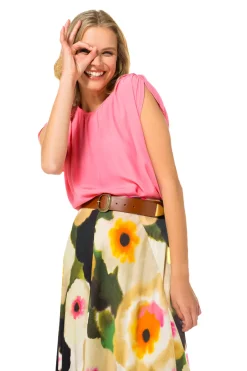 Caroline Biss Tops*1616-71 / Soepelvallende Rechte Top