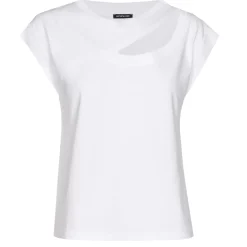 Caroline Biss Tops*1981-90 / T-Shirt In Katoen Met Schoudereffect