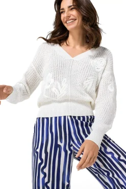 Caroline Biss Pulls*1294-91 / Vrouwelijke Pull Met Broderie Effect