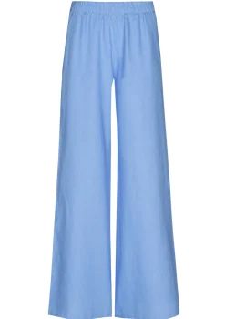 Caroline Biss Broeken*3571-24 / Wijde Broek In Linnen, Normal Waist