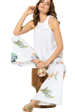 Caroline Biss Tops*3671-90 / Zomerse Losvallende Lange Top